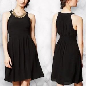 Anthropologie HD In Paris Smocked Waist A-Line Dress